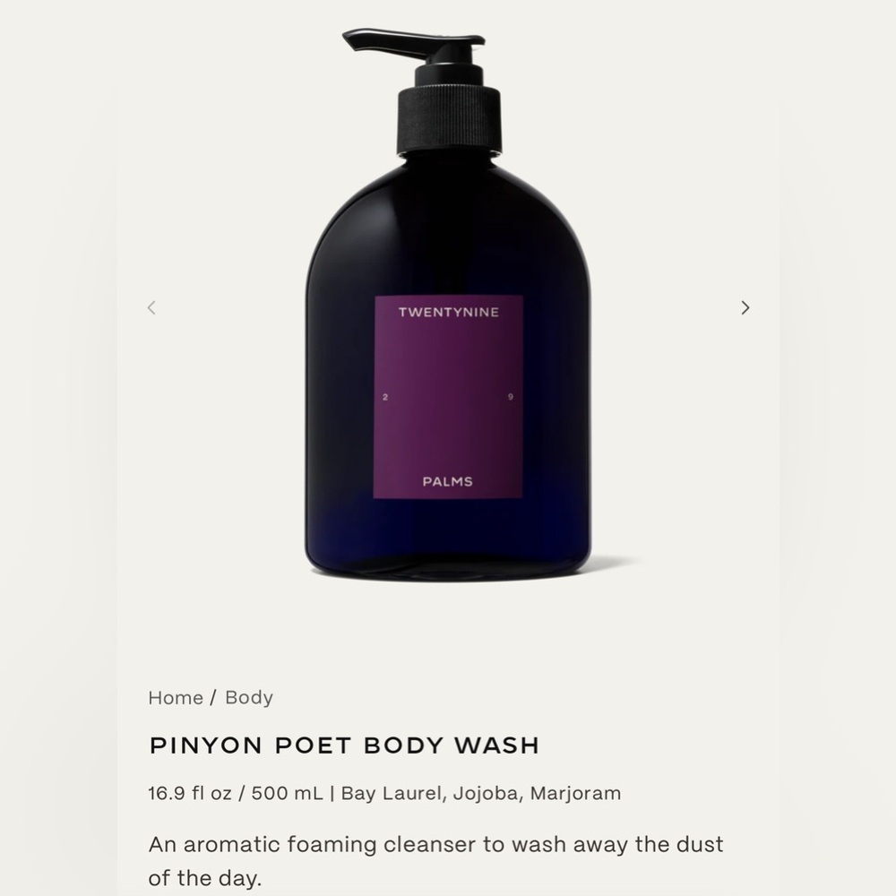Twentynine Palms Desert Tumbleweed Body Wash - NWT